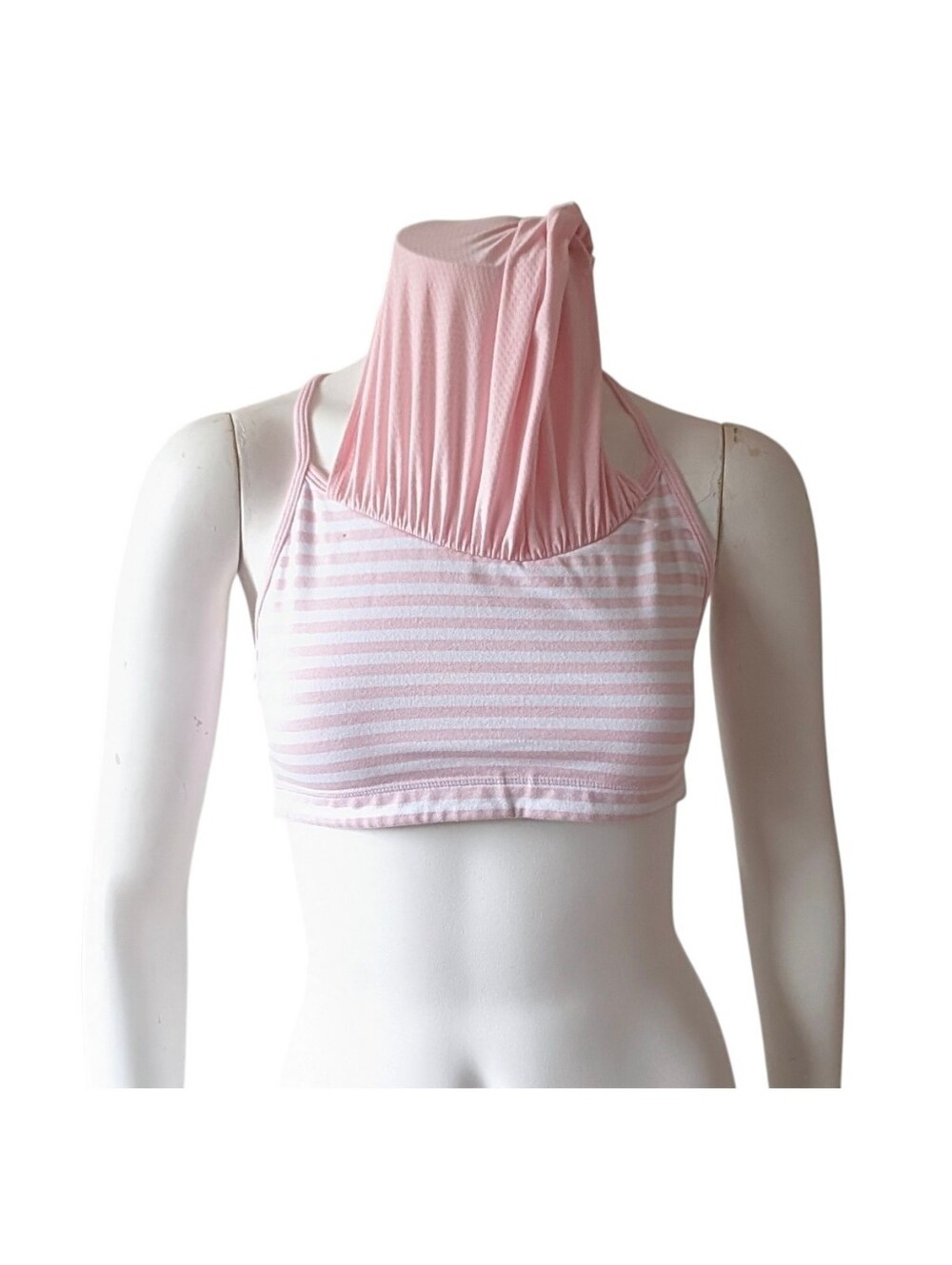 Lululemon No Limits Tank Pink Wide Hem Built-in Bra Racerback Top sz 10 - Picture 7 of 7
